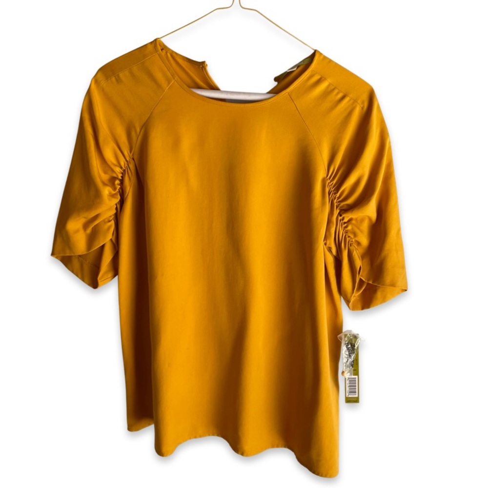 NWT Giani Bini Debin Blouse Amber Glow Size S